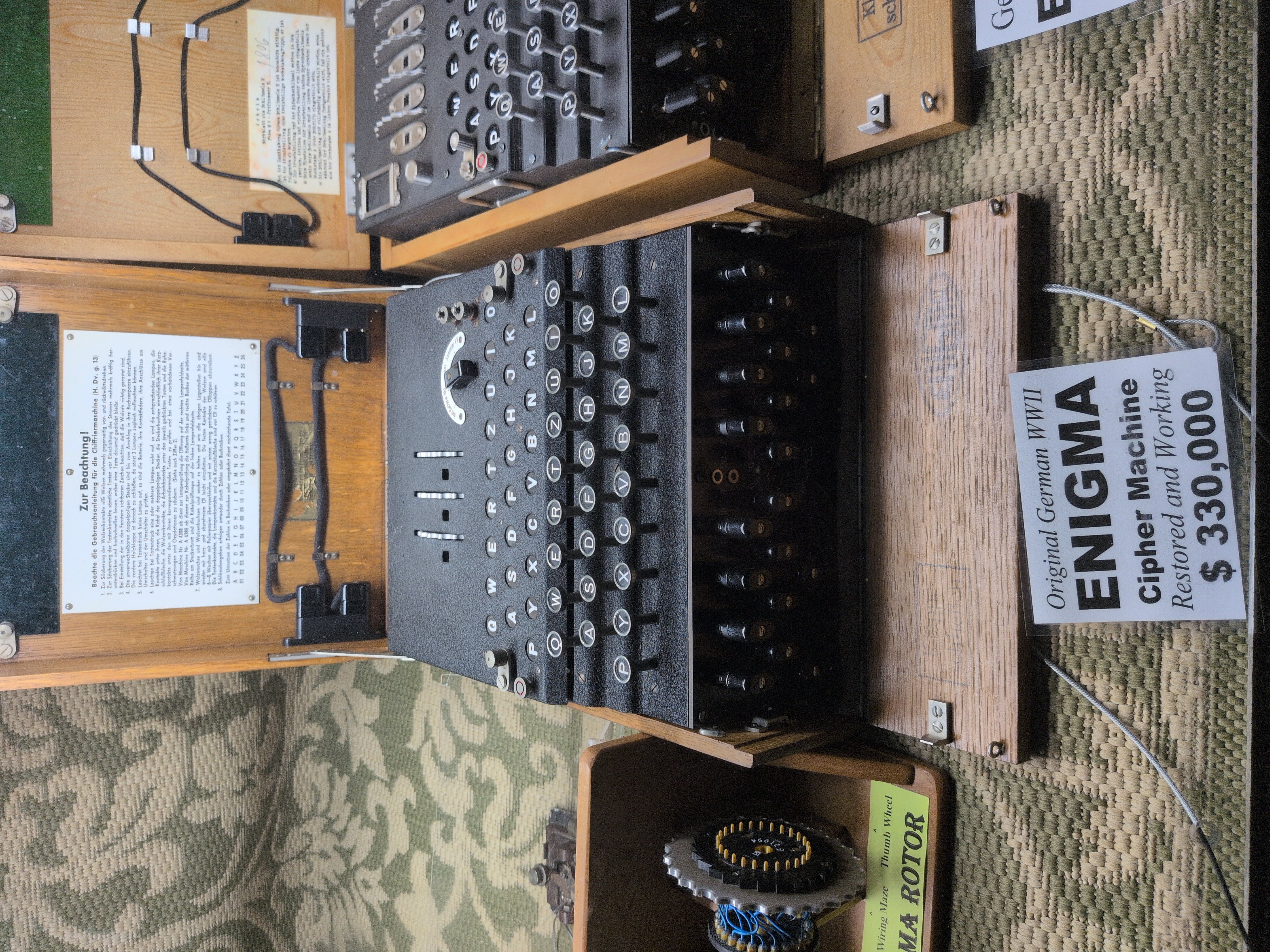 a WWII era Enigma cypher machine
